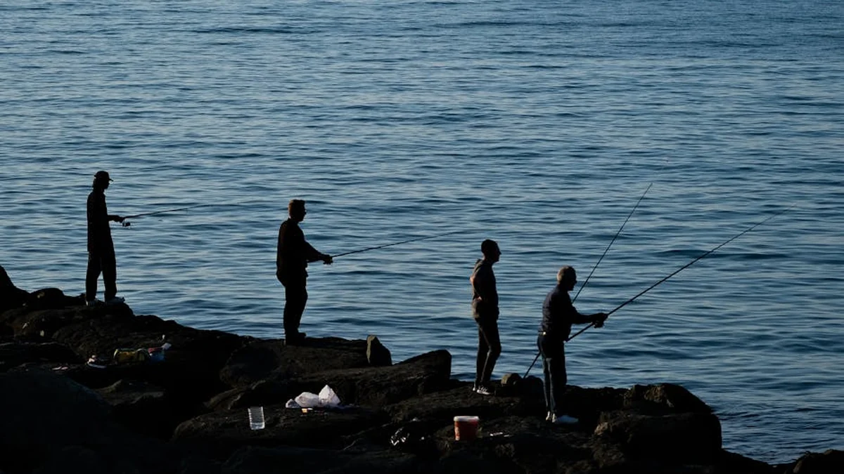 Four Albanian fishermen were arrested for unlawful fishing in Lake Prespa