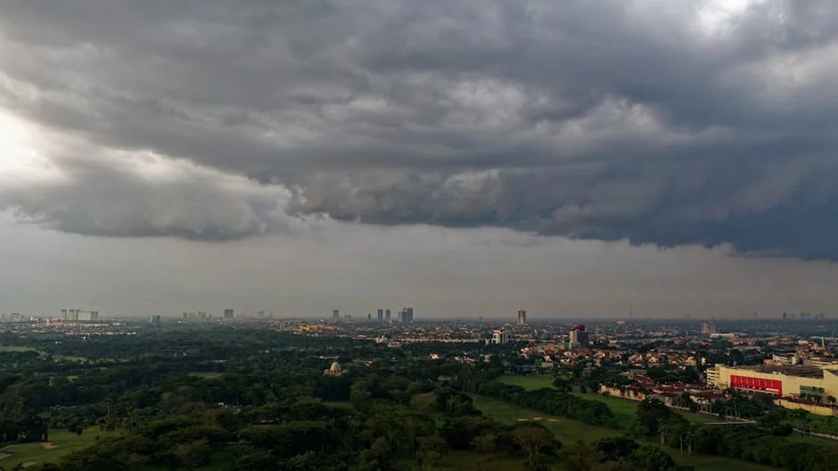 Variable cloudy weather with periods of sunshine at the end of the day