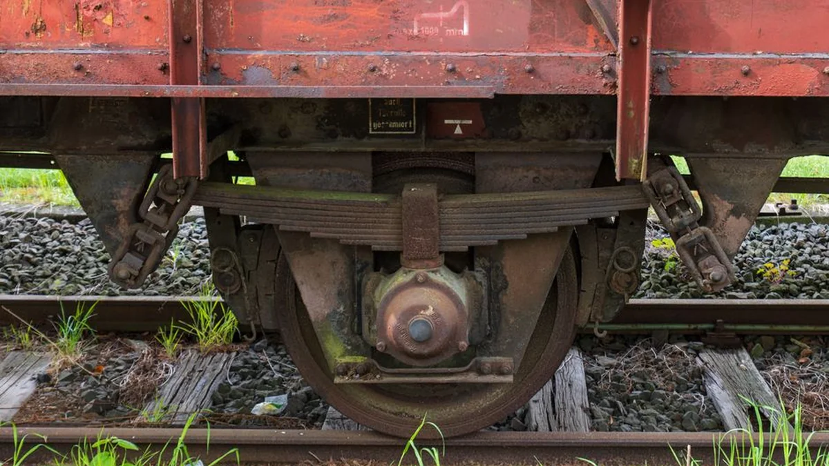 The remaining parts of the cargo aircraft “Boeing”