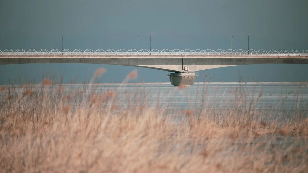 Northern Korea and Russia build a mysterious bridge